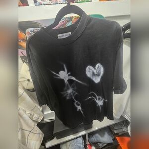 Aelfric Eden Black Crewneck Tee with White Logo Tag